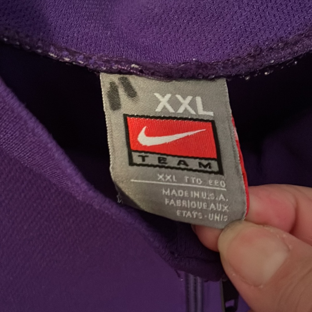 East Carolina University team worn basketball warm up shirt. Nike - Picture 5 of 5